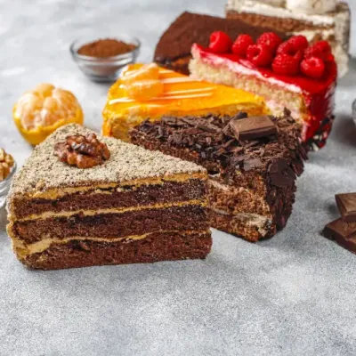 Assortment Pieces Cake